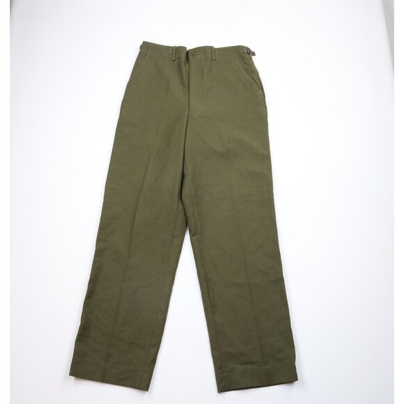 Vintage 50s Korean War Mens Medium Long Wool M-1951 Field Trousers Pants USA